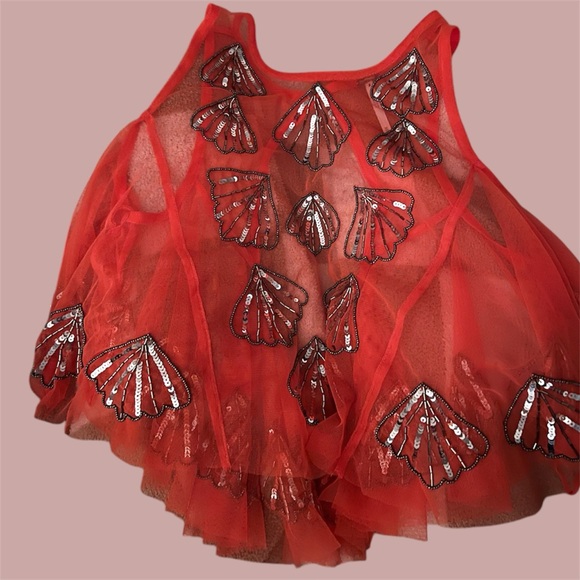 NWT Free People Tulsi Mesh Cropped Shell Top Medium - Picture 2 of 3